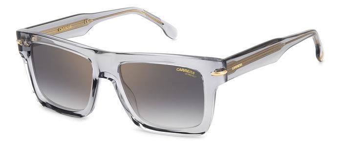 0716736770956 - Unisex CARRERA 305 S KB7 FQ Gläser SONNENBRILLEN Acetat Grau Grau Gold Quadratisch Gespiegelt Schattiert