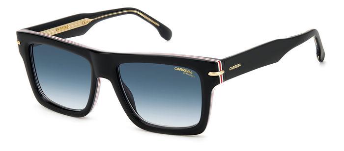 0716736770963 - Unisex CARRERA 305 S M4P 08 Gläser SONNENBRILLEN Acetat Schwarz abgestreift Blau Quadratisch Schattiert 0716736770963 - Unisex CARRERA 305 S M4P 08 Gläser SONNENBRILLEN Acetat Schwarz abgestreift Blau Quadratisch Schattiert