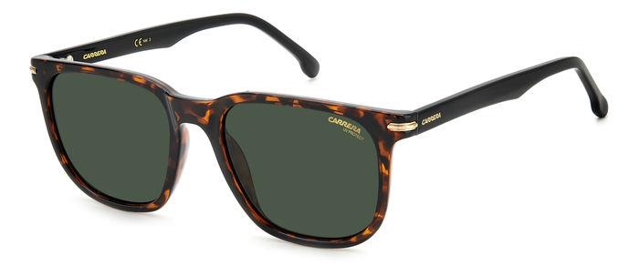 0716736771625 - Unisex CARRERA 300 S 086 QT Gläser SONNENBRILLEN Acetat Havanna Grün Quadratisch