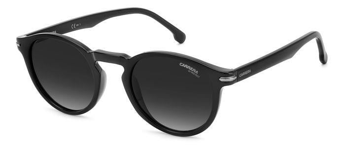 0716736771694 - Unisex CARRERA 301 S 807 9O Gläser SONNENBRILLEN Acetat Schwarz Grau Kreisel  Schattiert