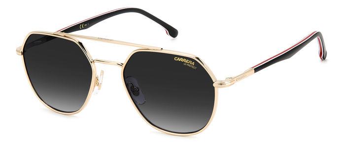 0716736771755 - Unisex CARRERA 303 S W97 9O Gläser SONNENBRILLEN Metall Gold Grau Geometrisch Normal Schattiert