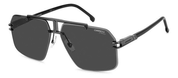 0716736771915 - Herren CARRERA 1054 S V81 IR Gläser SONNENBRILLEN Metall Gewehrfass Grau Quadratisch