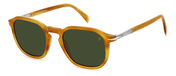 0716736772714 - Herren DB 1115 S DUA QT Gläser SONNENBRILLEN Acetat Gelb Grün Geometrisch