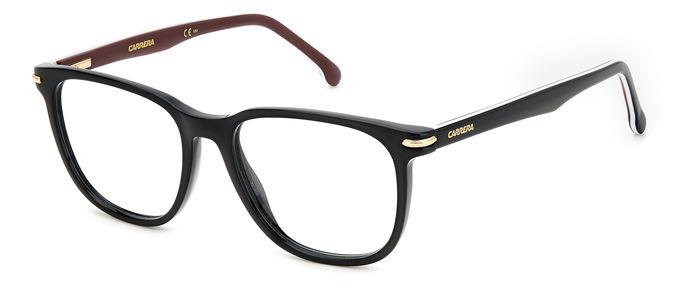 0716736774954 - Unisex CARRERA 308 M4P Rahmen von BRILLEN Acetat Schwarz abgestreift  Quadratisch