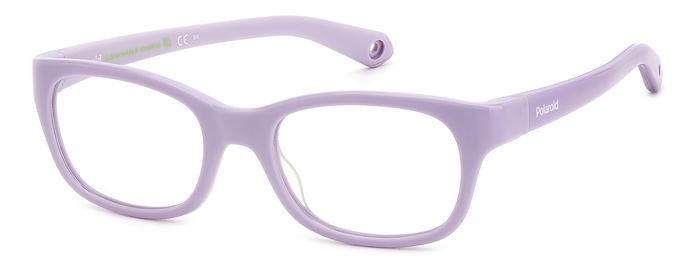 0716736780252 - Kind PLD K006 789 Rahmen von BRILLEN Plastik Lila  Quadratisch
