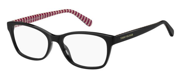 0716736783741 - Damen TH 2008 GWM Rahmen von BRILLEN Acetat Schwarz Rot  Quadratisch