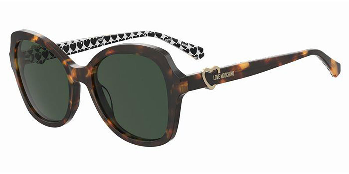 0716736789392 - Damen MOL059 S 05L QT Gläser SONNENBRILLEN Acetat Havanna Grün Schmetterling