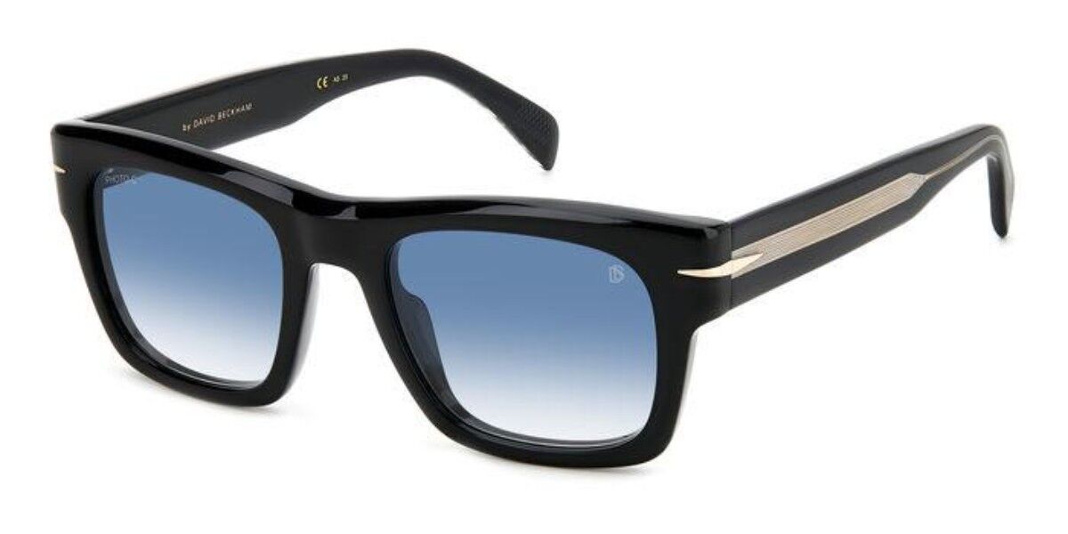 0716736793405 - Herren DB 7099 S 807 F9 Gläser SONNENBRILLEN Acetat Schwarz Blau Geometrisch  Schattiert