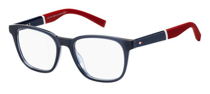 0716736798745 - Herren TH 1907 8RU Rahmen von BRILLEN Acetat Blau Rot  Quadratisch