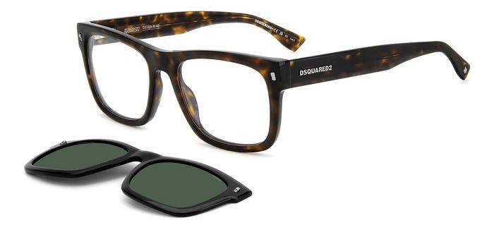 0716736800646 - Herren D2 0100 CS 086 UC Gläser SONNENBRILLEN Plastik Havanna Grün Geometrisch Polarisiert Clip-on 0716736800646 - Herren D2 0100 CS 086 UC Gläser SONNENBRILLEN Plastik Havanna Grün Geometrisch Polarisiert Clip-on