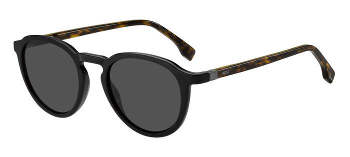 0716736820606 - Herren BOSS 1491 S WR7 IR Gläser SONNENBRILLEN Acetat Schwarz   Havanna Grau Geometrisch