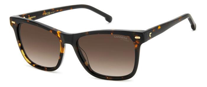 0716736833521 - Damen CARRERA 3001 S 086 HA Gläser SONNENBRILLEN Acetat Havanna Braun Quadratisch  Schattiert