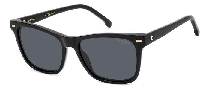 0716736833545 - Damen CARRERA 3001 S 807 IR Gläser SONNENBRILLEN Acetat Schwarz Grau Quadratisch