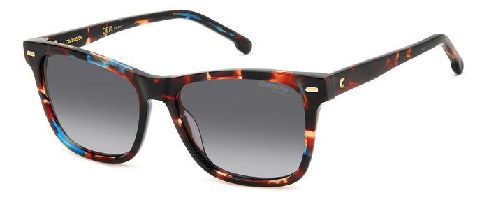 0716736833552 - Damen CARRERA 3001 S JBW 9O Gläser SONNENBRILLEN Acetat Havanna Blau Grau Quadratisch  Schattiert