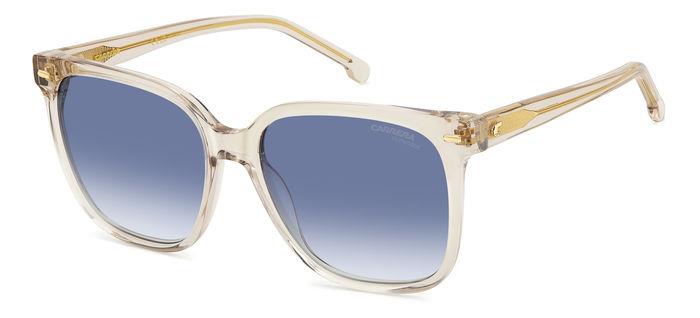 0716736833583 - Damen CARRERA 3002 S 10A 08 Gläser SONNENBRILLEN Acetat Beige Blau Quadratisch  Schattiert