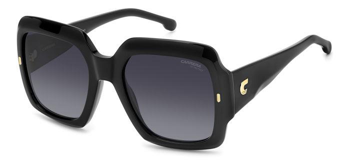 0716736833620 - Damen CARRERA 3004 S 807 9O Gläser SONNENBRILLEN Acetat Schwarz Grau Quadratisch Normal Sfumato