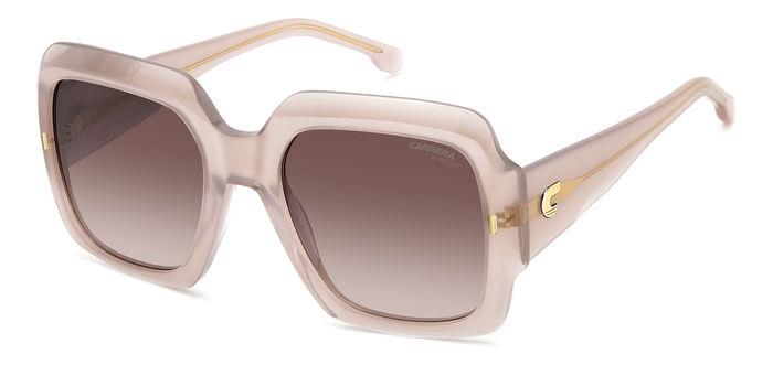 0716736833644 - Donna CARRERA 3004 S FWM HA Gläser SONNENBRILLEN Acetato Nude Marrone Squadrata Normale Sfumato