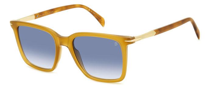 0716736835471 - Herren DB 1130 S EPZ 08 Gläser SONNENBRILLEN Acetat Havanna Gelb Blau Quadratisch  Schattiert