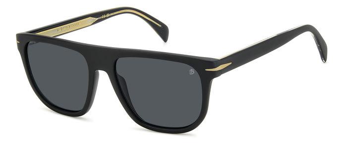 0716736835563 - Herren DB 7111 S I46 IR Gläser SONNENBRILLEN Acetat Schwarz Grau Pilot Normal