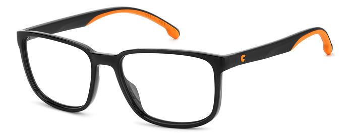 0716736849270 - Herren CARRERA 8894 8LZ Rahmen von BRILLEN Plastik Schwarz Orange  Quadratisch