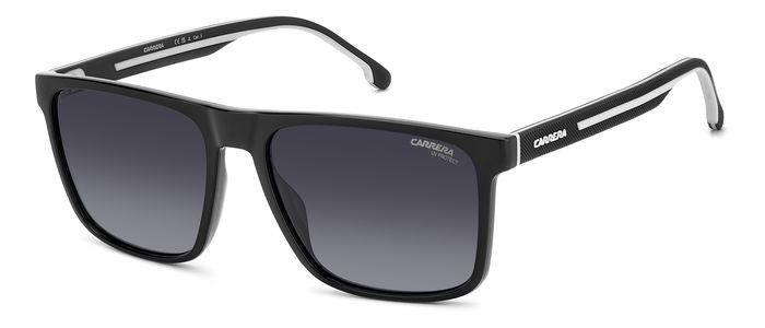 0716736849621 - Herren CARRERA 8064 S 80S 9O Gläser SONNENBRILLEN Acetat Schwarz Grau Quadratisch Normal Schattiert