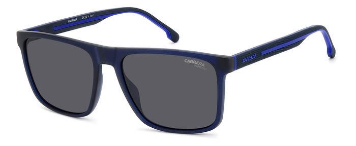 0716736849638 - Herren CARRERA 8064 S FLL IR Gläser SONNENBRILLEN Acetat Blau Grau Quadratisch Normal