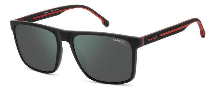 0716736849652 - Herren CARRERA 8064 S OIT Q3 Gläser SONNENBRILLEN Acetat Schwarz Grün Quadratisch Polarisiert Specchiato