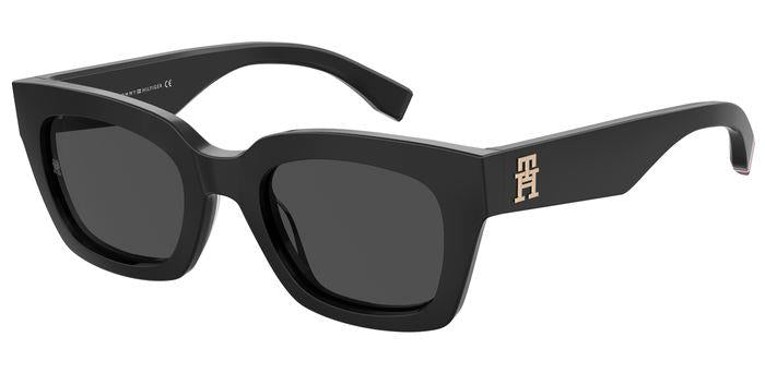 0716736850160 - Damen TH 2052 S 807 IR Gläser SONNENBRILLEN Acetat Schwarz Grau Quadratisch