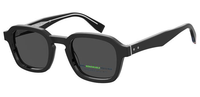 0716736850290 - Herren TH 2032 S 807 IR Gläser SONNENBRILLEN Biokrise Schwarz Grau Quadratisch Normal