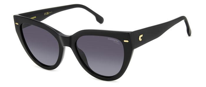 0716736851310 - Frau CARRERA 3017 S 807 WJ Gläser SONNENBRILLEN Acetat Schwarz Grau Katzenauge Polarisiert Schattiert