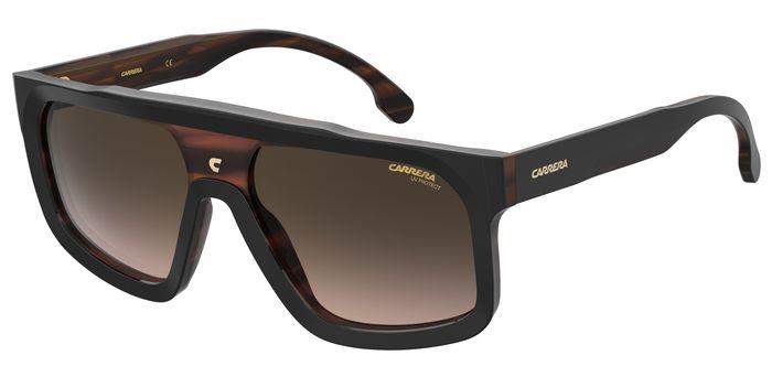 0716736854625 - Unisex CARRERA 1061 S 37N A8 Gläser SONNENBRILLEN Acetat Schwarz Multicolor Quadratisch Gespiegelt Schattiert