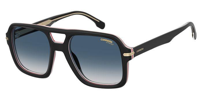 0716736857275 - Herren CARRERA 317 S M4P 08 Gläser SONNENBRILLEN Plastik Schwarz abgestreift Grau Quadratisch  Schattiert