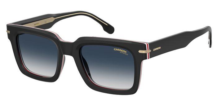 0716736857329 - Herren CARRERA 316 S M4P 08 Gläser SONNENBRILLEN Acetat Schwarz Blau Quadratisch  Schattiert