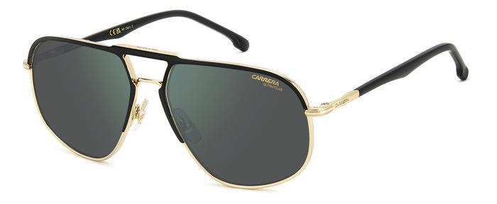 0716736857336 - Mann CARRERA 318 S 2M2 Q3 Gläser SONNENBRILLEN Plastik Schwarzes Gold Grau Pilot Polarisiert