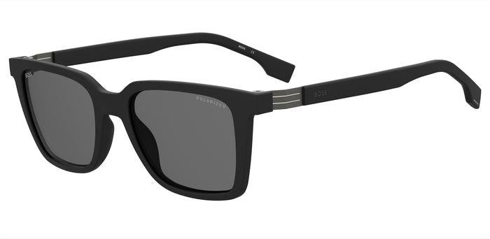 0716736858272 - Herren BOSS 1574 S 807 M9 Gläser SONNENBRILLEN Injiziert Schwarz Grau Quadratisch Polarisiert