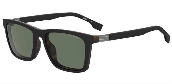 0716736858357 - Herren BOSS 1576 CS WR7 UC Rahmen von BRILLEN Injiziert Schwarz   Havanna Multicolor Quadratisch Polarisiert Clip-on