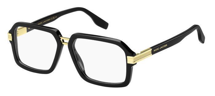 0716736858494 - Herren MARC 715 807 Rahmen von BRILLEN Acetat Schwarz  Quadratisch