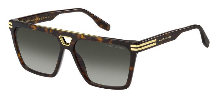 0716736858678 - Herren MARC 717 S 086 9K Gläser SONNENBRILLEN Acetat Havanna Grau Quadratisch Normal Schattiert