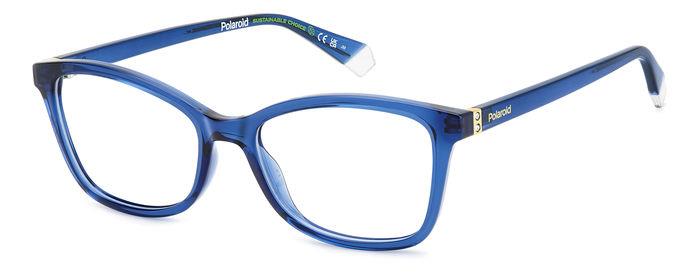 0716736859491 - Damen PLD D505 PJP Rahmen von BRILLEN Plastik Blau  Quadratisch
