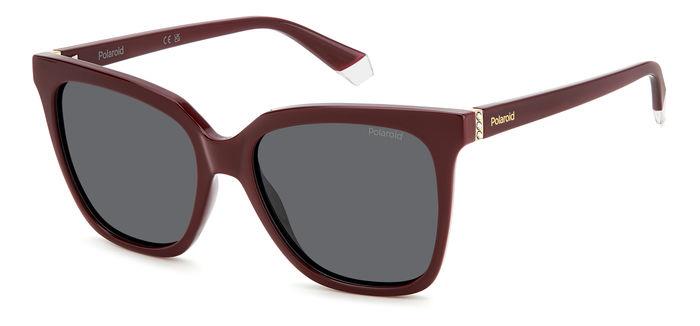 0716736859781 - Damen PLD 4155 S X LHF M9 Gläser SONNENBRILLEN Plastik Bordeaux Grau Quadratisch Polarisiert