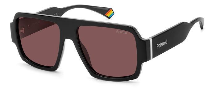 0716736859903 - Unisex PLD 6209 S X 807 KL Gläser SONNENBRILLEN Plastik Schwarz Violett Quadratisch Polarisiert