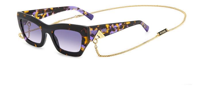 0716736864983 - Damen MIS 0151 S AY0 DG Gläser SONNENBRILLEN Acetat Havanna Viola Violett Cat Eye  Schattiert