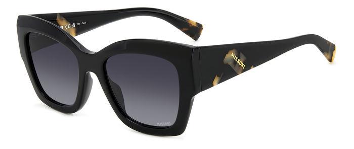 0716736865119 - Damen MIS 0154 S 807 9O Gläser SONNENBRILLEN Acetat Schwarz Grau Quadratisch  Schattiert