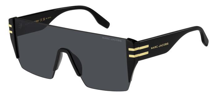 0716736866598 - Herren Marc 712 S 807 ir Gläser SONNENBRILLEN Acetat Schwarz Grau Maske Normal