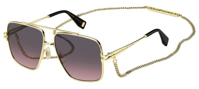 0716736866680 - Damen MJ 1091 N S RHL M2 Gläser SONNENBRILLEN Metall Schwarz Gold Multicolor Quadratisch  Schattiert