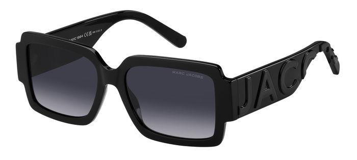 0716736867120 - Damen MARC 693 S 08A 9O Gläser SONNENBRILLEN Acetat Schwarz Grau Quadratisch Normal Schattiert