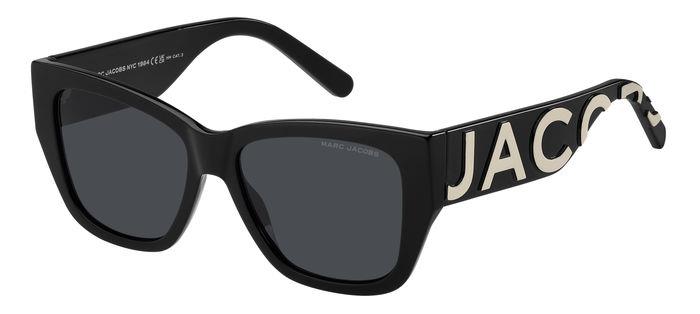 0716736867168 - Damen MARC 695 S 80S 2K Gläser SONNENBRILLEN Acetat Schwarz Grau Quadratisch Normal