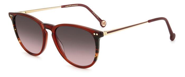 0716736922317 - Frau IHR 0184 S YDC M2 Gläser SONNENBRILLEN Acetat Bordeaux Braun   Pink Kreisel  Schattiert