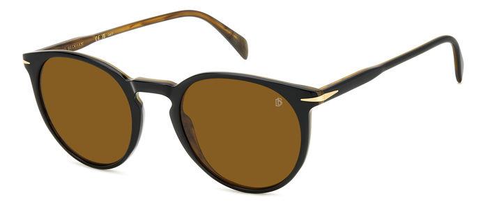 0716736965338 - Herren DB 1139 S 05K 2M Gläser SONNENBRILLEN Acetat Schwarz abgestreift Braun Quadratisch