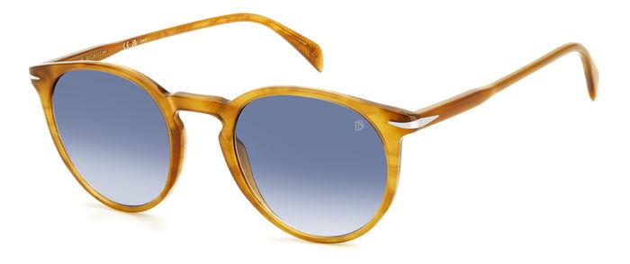 0716736965369 - Herren DB 1139 S DUA 08 Gläser SONNENBRILLEN Acetat Gelb Blau Quadratisch  Schattiert